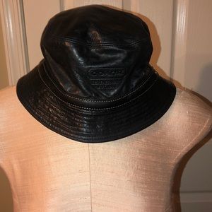 Authentic Vintage Black Coach Hat, M/L